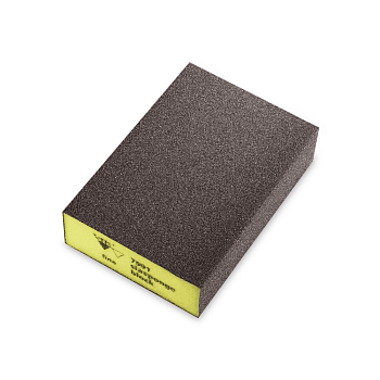 Губка 7991 абразивная 4-сторон. siasponge blok мягкая STANDARD 69x98x26мм FINE (желтая)